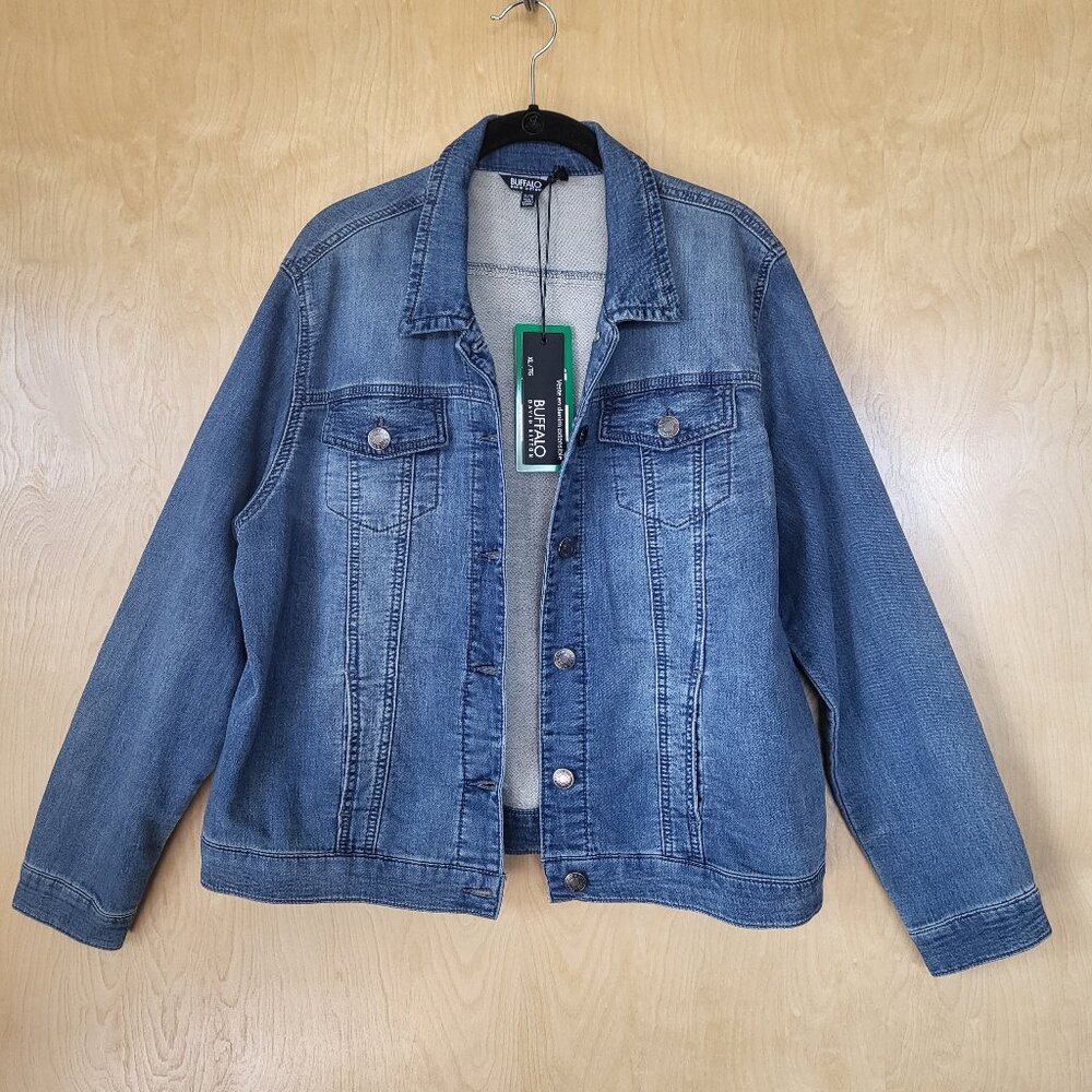 Buffalo David Bitton Knit Denim Jacket Size XL